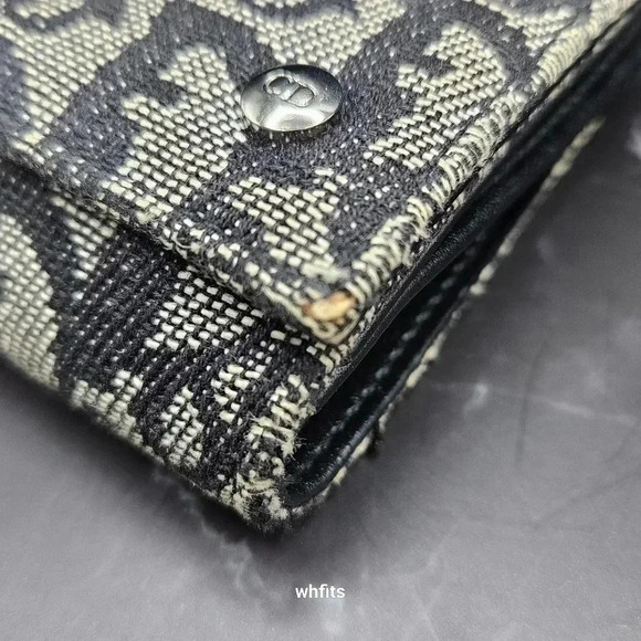 Christian Dior Trotter Canvas Trifold Wallet with dust bag and box. - Picture 3 of 13